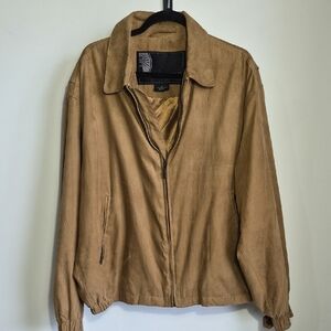 Weatherproof Men's Faux Suede Bomber Jacket